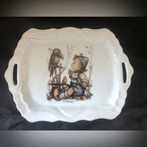 Miniature tea set Reuter Porzellan Germany with Hummel picture - Picture 3 of 5